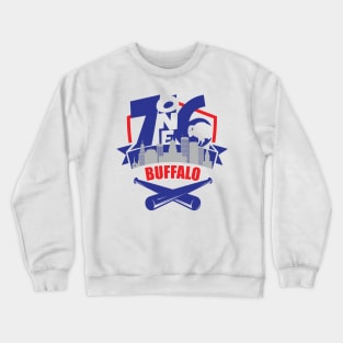 716 Buffalo Baseball color Crewneck Sweatshirt